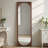 Retro North American Black Walnut Wood Wall-Mounted Full-Length Mirror-118661872