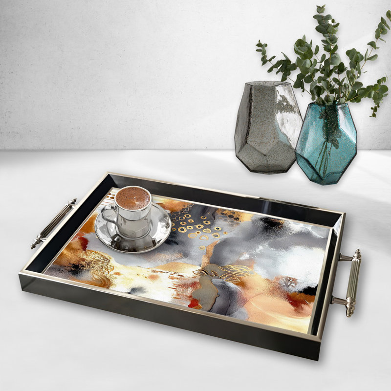 Élégant plateau en verre de 19,7 po x 11,4 po x 1,4 po | Fabrication 100% verre durable | Facile à nettoyer avec un chiffon humide | Idéal pour le service, la présentation décorative et l'organisation | Ajout élégant à la décoration intérieure