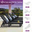 Chaise longue d'extérieur inclinable 78,7 po Alizay-1797026894