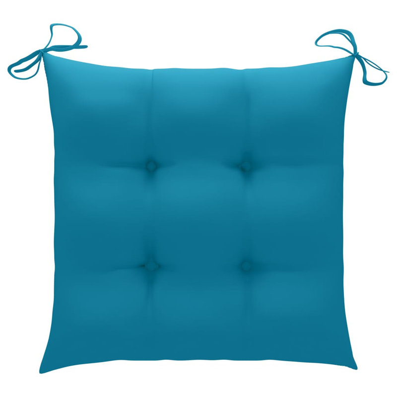 Outdoor Seat Cushion, 2.8" H x 19.7" W x 19.7" D, Light Blue