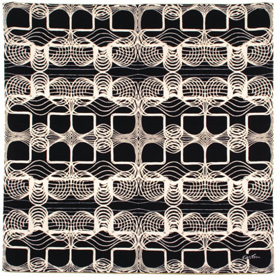 Ilasha - Tapis «Myriad Black» 6 pi x 6 pi