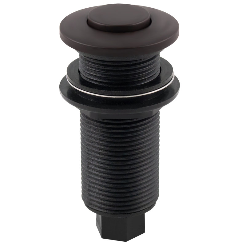 Sink Top Waste Disposal Replacement Air Switch Trim Only, Flush Button, Oil Rubbed Bronze