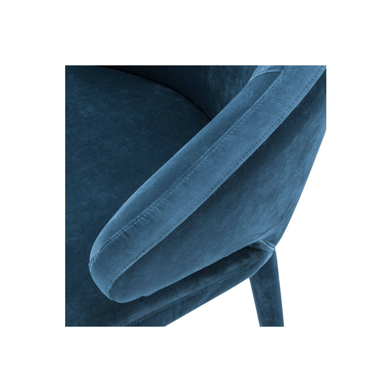 Cardinale Upholstered Arm Chair, Teal Blue