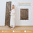 Peony Pattern Room Divider, 3-Panel, Light Brown-833296575-833296561