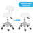 Codnor Backed Adjustable Height Ergonomic Lab Stool with Removable Casters / Wheels-369051627