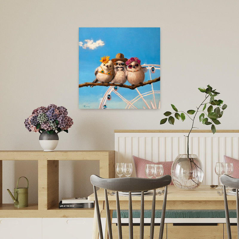 Art urbain contemporain Coachella Trio, H 18 po x l 18 po