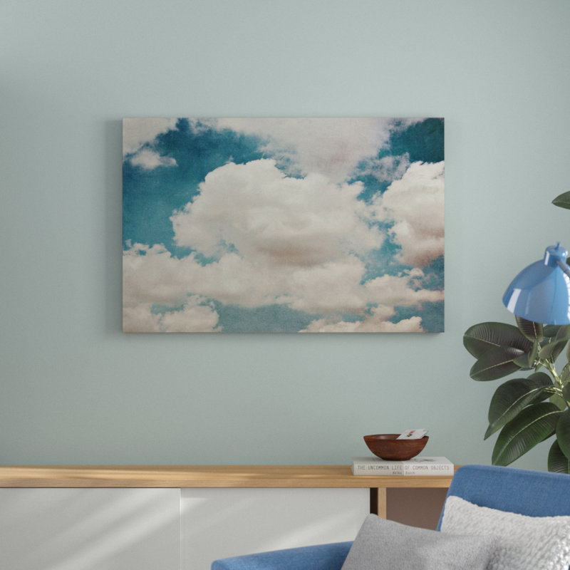 «Clouds», reproduction d'art sur toile tendue, H 30 po x l 45 po x P 1,5 po