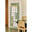 Suna 35 in. x 79 in. Natural Stone Marble Rectangular Framed Mirror