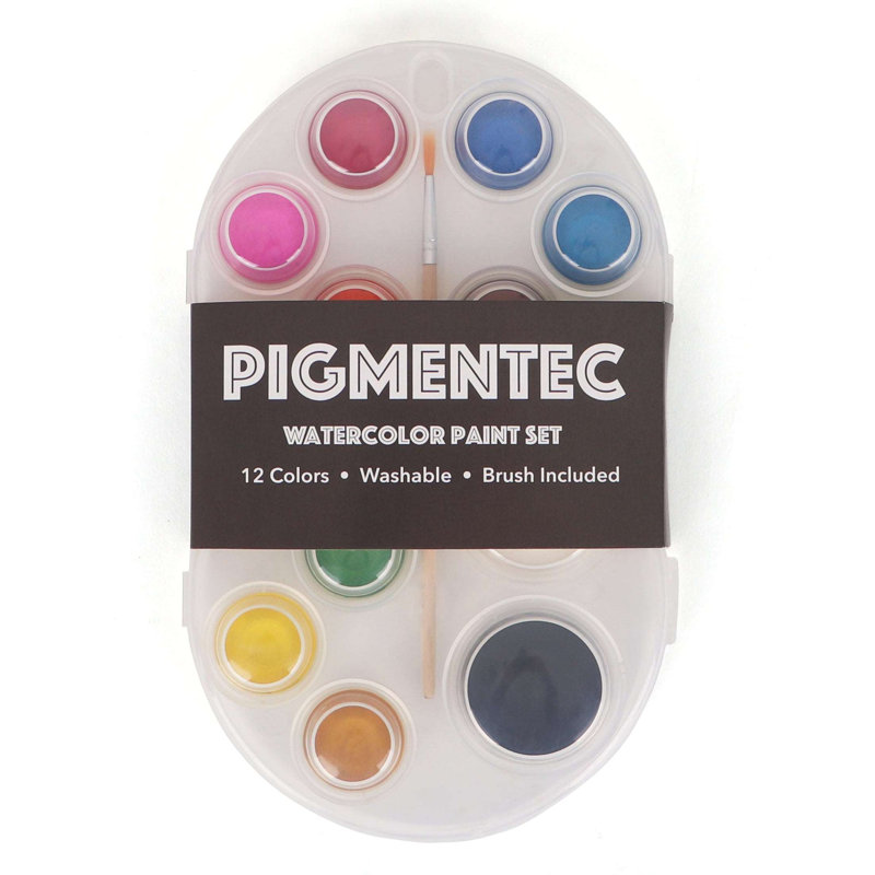 Ensemble de 24 peintures à l'aquarelle