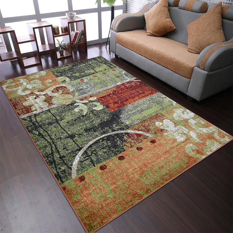 Vivanco Machine Made Heatset Polypropylene Area Rugs - Rectangle, Multicolor, Contemporary Modern Design, Low Pile Machine Made Area Rugs for Living Room, Bed Room