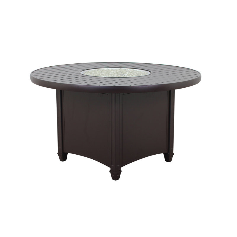 Zarah Round Aluminum Propane Smokeless Fire Pit