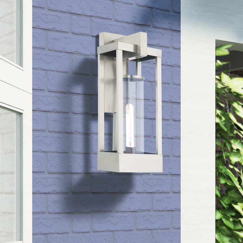 Trumble Wall Light, 20" H x 8" W x 7.13" D, Brushed Nickel
