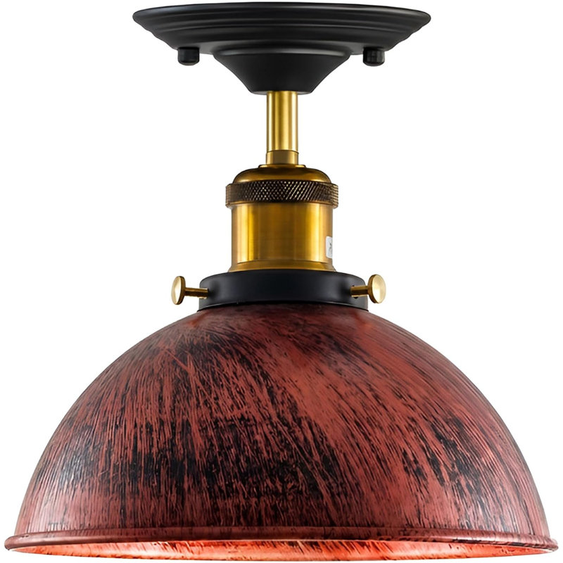 Flush Mount, Rustic Red