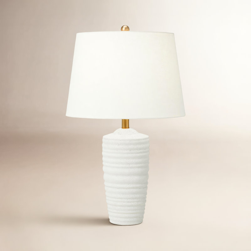 Waveland Table Lamp, Porous White