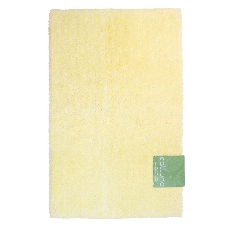Tapis de bain chiné, Jaune
