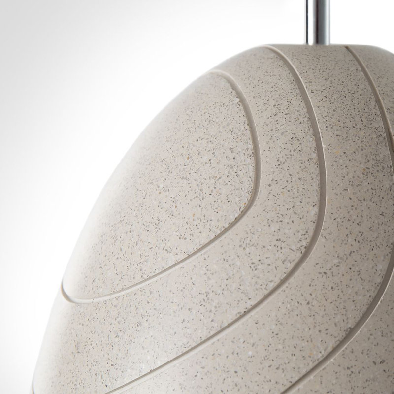 Sobieski 1 - Light Bell Pendant, Sandstone White, White