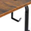 Adjustable Height Steel Computer Desk with Built-In Electrical Outlet-2087264406