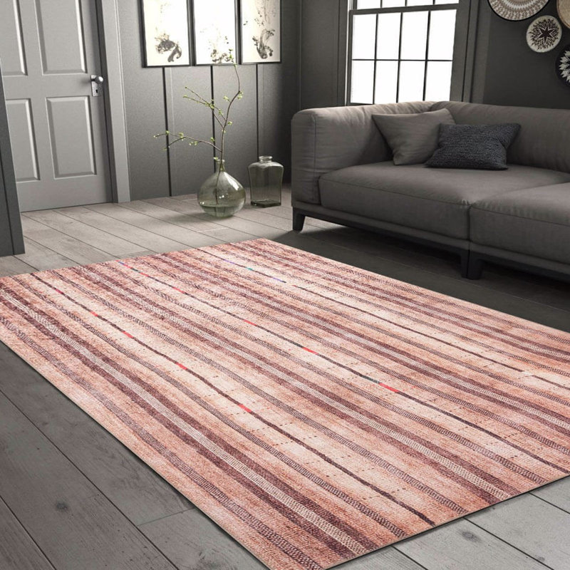 Luxurious Machine Washable Carpet, 100% Polyester, 7.5 x 10.8 Feet | Pile Height: 0.2 Inches, 1850 g/m² | Recycled Poly Cotton Underside, Easy Care, Perfect for Living Room & Bedroom, Soft & Durable Design
