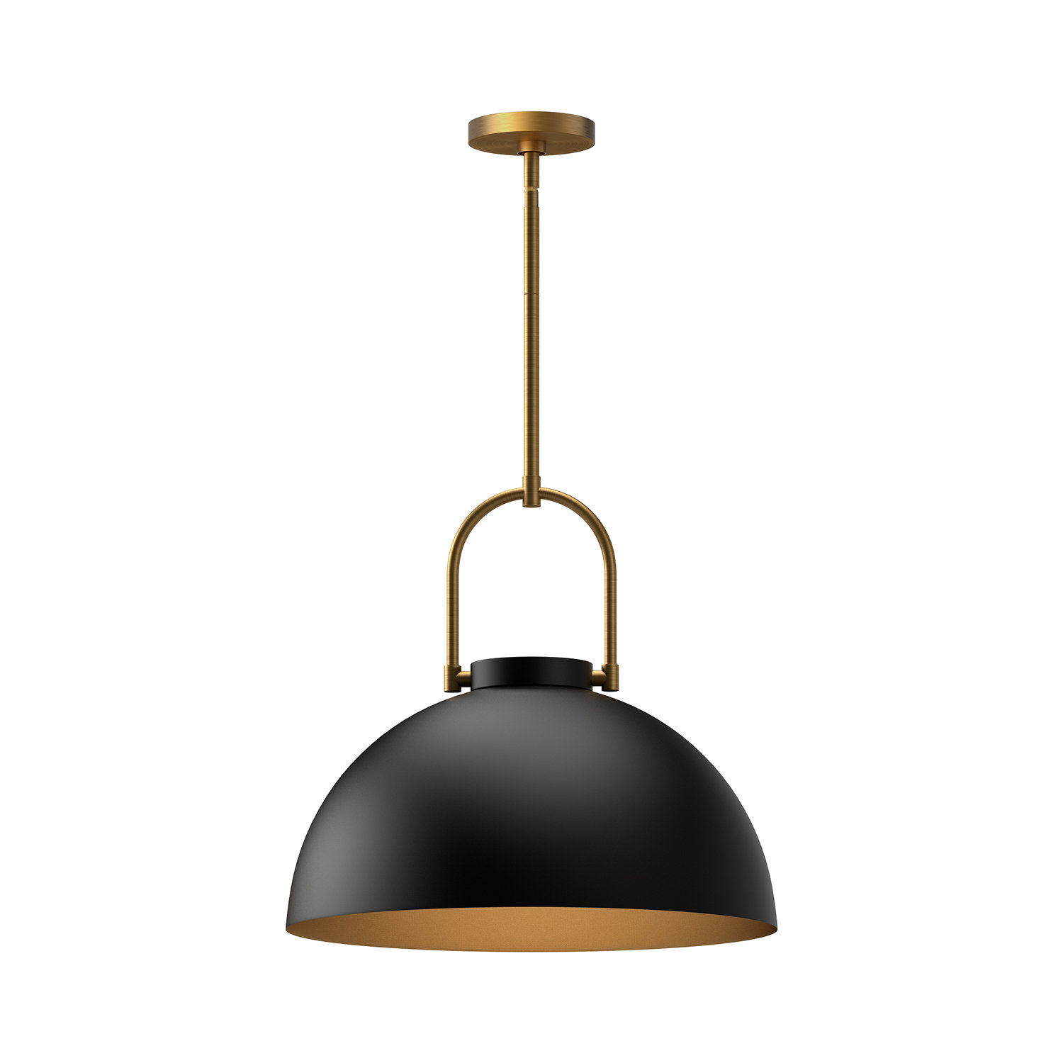 Nevada Single Light Pendant, Steel