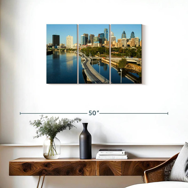 Nicci Schuylkill River Philadelphia, H 20 po x l 33 po