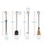 Everson Iron Fireplace Tool Set-250760870