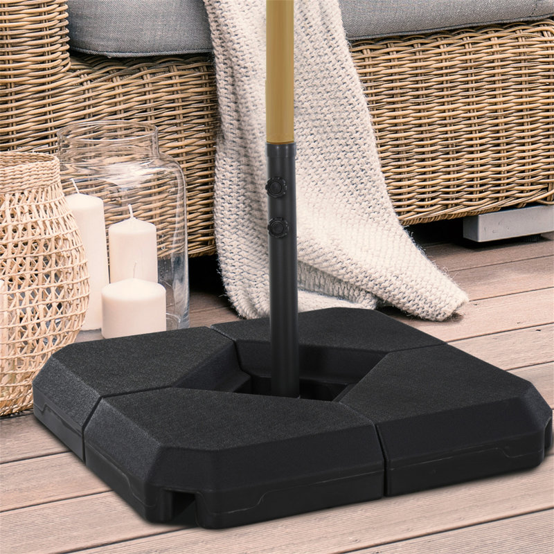 Porte-parapluie de jardin 4 pièces Outsunny