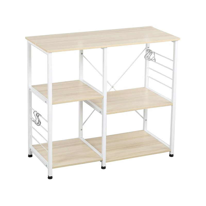 35.43'' Steel Standard Baker's Rack with Microwave Compatibility, Natural