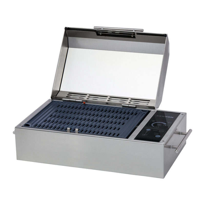 Frontier Kenyon 21'' W x 12'' D Portable Indoor/Outdoor Use Single Burner Countertop Electric Grill
