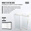 Porte de douche coulissante sans cadre avec verre transparent 3/8 po l 48-52 po x H 76 po Elan-98578852
