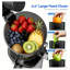 Presse-agrumes 200 W à pressage à froid - Extracteur de jus à mastication lente de 4,35 po pour fruits et légumes entiers, rendement en jus 30% plus élevé, rétention des nutriments à 95%, fonction inversée, conception anti-colmatage, sans BPA, pièces lavables au lave-vaisselle, Ultra Silencieux 65Db