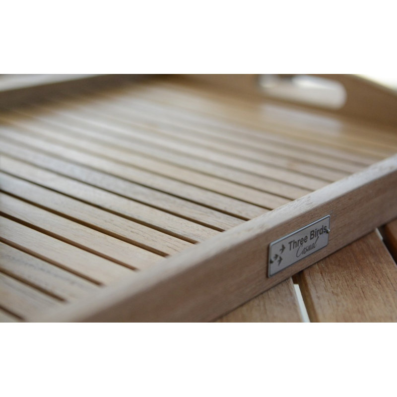 Teak Wood Outdoor Serving Tray