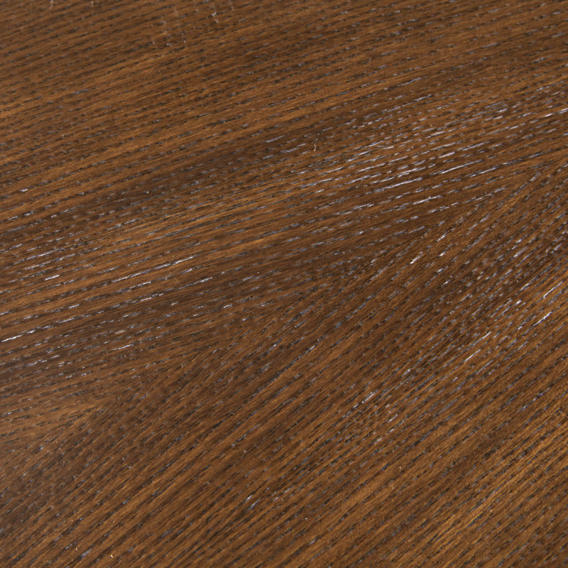 39.5'' Walnut Wood Starburst Round Coffee Table