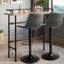 Ensemble de 2 tabourets de bar pivotants Halima Rockel-1896632329-1921953363