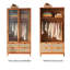 Armoire simple en bois massif de rotin