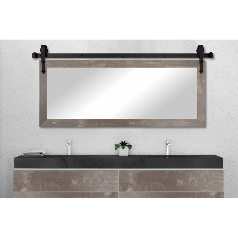 Ensley Flat Mirror, 30.5" x 55.5", Harvest Brown