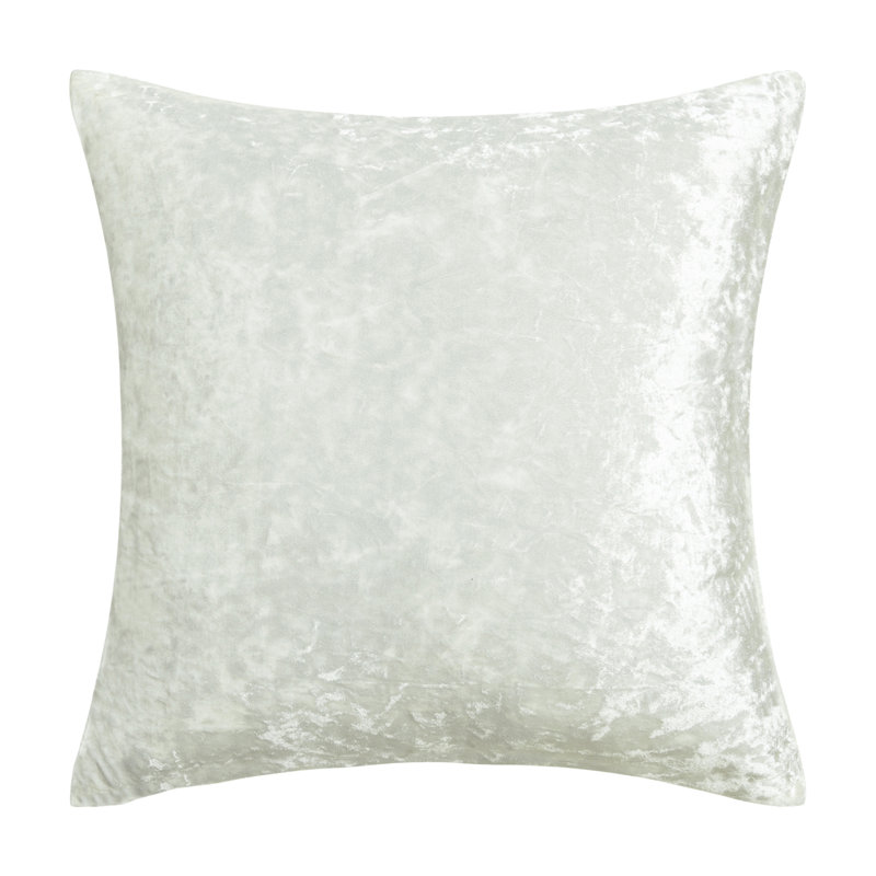 Housse de coussin en velours , H 18 po x l 18 po, Blanc