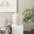 Magnesium Oxide Distressed Decorative Vase with Raised Braided Accents-133773958