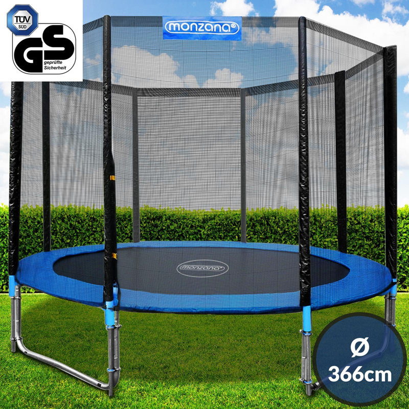Freeport Park ft Round Backyard Trampoline with Safety Enclosure