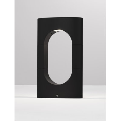Black Integrated LED Metal Bollard Light