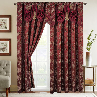 Paire de rideaux en polyester Devione