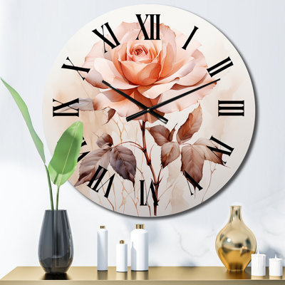 Horloge murale Chariese - Abstract Botanicals