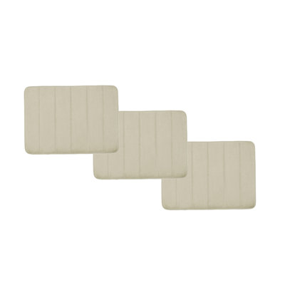 Ensemble de tapis de bain en mousse viscoélastique 3 pièces
