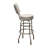 Retro Home Chrome Upholstered Swivel Counter And Bar Stool With Back-107439717-108805922