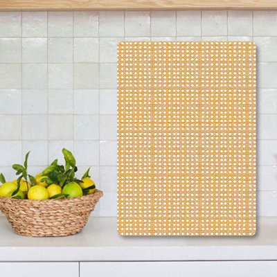 Planche à découper en verre trempé de qualité supérieure Flourish, 9,8 x 13,8 pouces | Pieds en silicone 100% antibactériens, faciles à nettoyer et antidérapants | Cuisine durable indispensable pour une préparation sécuritaire des aliments, design élégant et fonctionnel