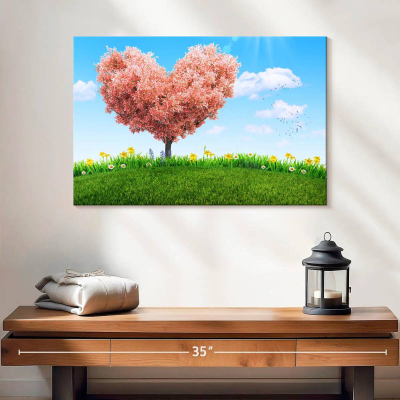 Hardie Spring Heart Tree, 16" H x 24" W