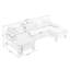 Canapé modulaire 3 pièces rembourré-100489147