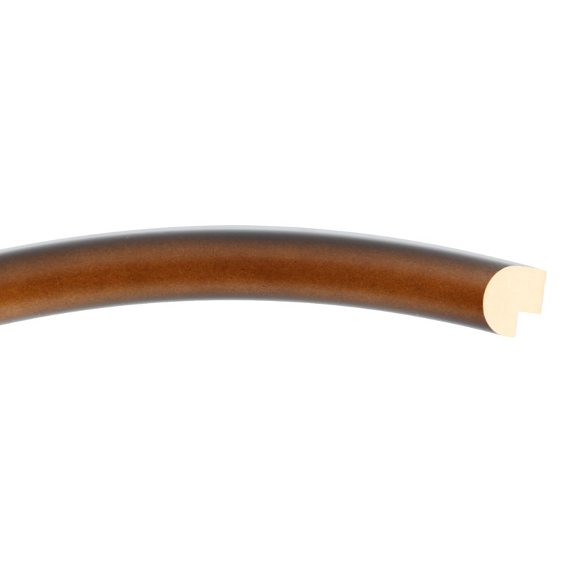 Rowles Oval Mirror, Walnut, 21.375" x 17.375"