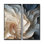 «White and Blue Feather Spiral - Abstract Geometric Wall Art Decor», ensemble de 2 reproductions sur toile abstraites blanches