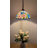 Kleist Tiffany Pendant Lighting Pink Blue Stained Glass Hummingbird Flowers LED Bulb Included 12”W*12”D*60”H