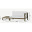 OANA RIGHT CORNER BENCH AND COFFEE TABLE, WHITE